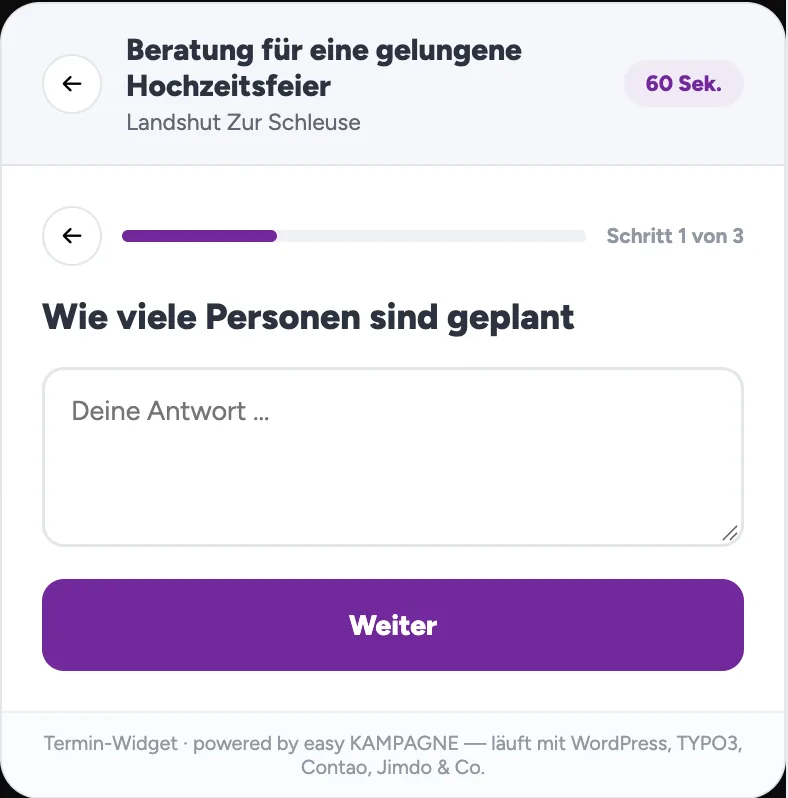 Kurze Vorab-Frage